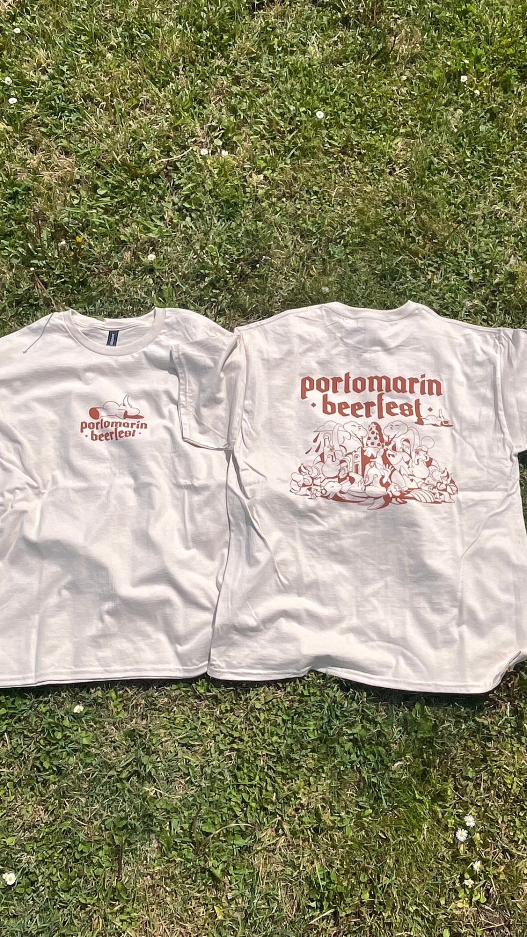 Camiseta oficial Portomarín BeerFest - frontal